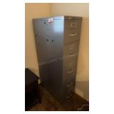 Metal 5 Drawer File Cabinet