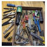 Group of Various Hand Tools & Flash lights