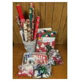 Group of Christmas paper, Bows & More