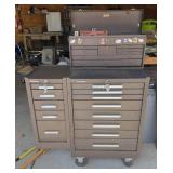 Kennedy Toolbox W/ Keys & Some misc Contnents