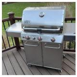 Weber Stainless Propane Grill W/ Side Burner