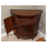 Ethan Allen Curved Hall Cabinet 16x34x33