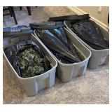 Large Pre lit Tree 3 Piece Glitter & Snow Covered