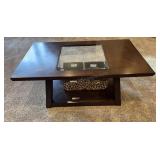 Beveled Glass Top Coffee Table 28x48x18 inches