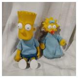 Bart and Maggie Simpson Dolls/Figures