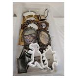 Tote of Photo Frames, Art, Small Mirrors
