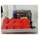 Tote of Assorted Legos/Toys