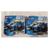 Sealed Lego Police Cars - Damaged boxes