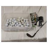 Assorted Golf Balls, Tees and More