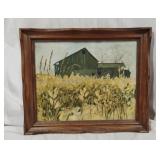 Framed Unsigned Painting 21x24