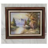 Framed Signed Painting 17x21