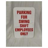 Parking Metal Sign 18x12