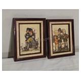Framed Hummel Prints 9x7