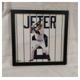 Derek Jeter Framed Art 13x13
