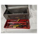 Craftsman Metal Tool Box w/Contents 10x20x9