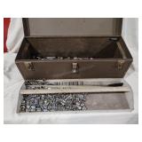 Kennedy Metal Tool Box w/Contents 10x24x9