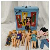 Vintage Barbie Doll Case w/Dolls and Accessories
