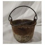 Small Vintage Cast Iron Handled Pot