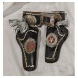 Vintage Cow Poke Jr Dual Cap Guns w/Holder