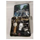 Beatles Tin with Assorted Fashion Watches