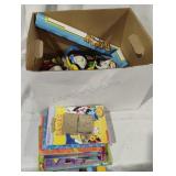 Box of Pokemon-Books, Figurines, Stickers and