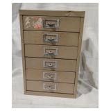 Metal Multi Drawer Storage Cabinet 19x12.5x10
