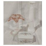 Murano Style Glass Vase, Princess House Trinket