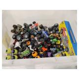 Tote of Monster Trucks, Assorted Toy Cars and
