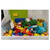 Tote of Mega Blocks
