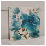 Floral Print on Canvas Art 24x24