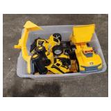 Tote of Assorted Dump Trucks - couple have
