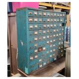 Large Metal Multi Drawer Cabinet - missing 2