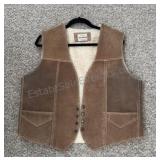 Leather & Wool Vest Size XL
