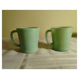 Vintage Fire King and Anchor Hocking Jadeite Mugs