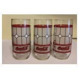 Trio of Coca-Cola Glasses