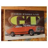 Ford Fairlane GT Metal Sign 12x17
