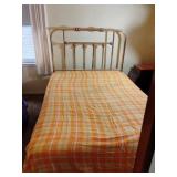 Full Size Bed- Brass Tone Headboard