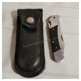 Stainless Pocket Knife with Sheath