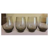 Libbey Tempo Olive Green Glasses Set of 4