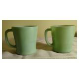 Vintage Fire King Jadeite Mugs