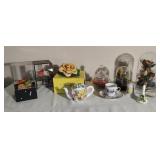 Vintage Floral Music Boxes, Knick Knacks & More