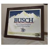 Vintage Busch Bar Mirror 21x24