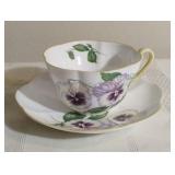Shelley Pansy Tea Cup and Saucer Set