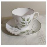 Shelley Evergreen China Tea Cup and Saucer Set