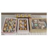 Vintage Shiny Brite/Assorted  Christmas Ornaments