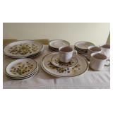 Vintage Stoneware Service for 4