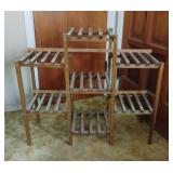 Wooden Multi Tier Plant Stand 28x32x12