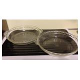 Pair of Glass Pyrex Deep Dish Pie Plates