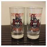 Pair of Detroit Tigers High Ball Glasses