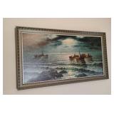 Large Framed Moonlight Magic by August  Art 29x53
